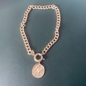 8 Other Reasons Rose Gold Chain Necklace with Coin Pendant